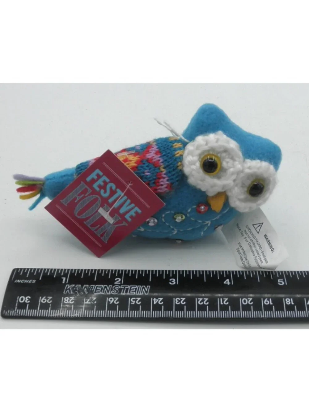 St. Nicholas Square Festive Folk Felt Ornament Lot of 10 Stocking Bird Owl
